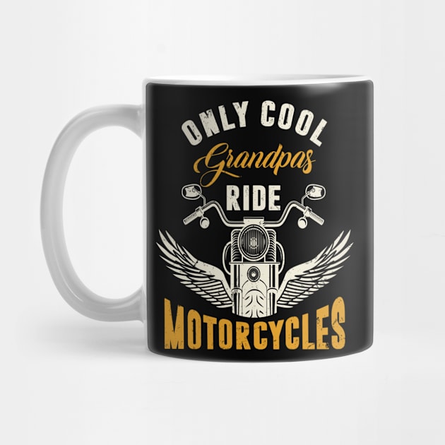 Grandpa Motorcycle Gift for Biker by funkyteesfunny